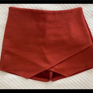 Suede Miniskirt
